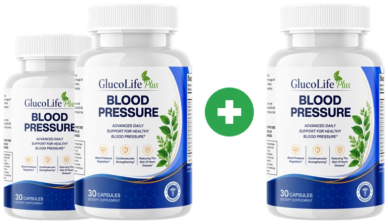 Lot de 3 bouteilles de GlucoLife Plus Capsules : 2 achetées et 1 offerte